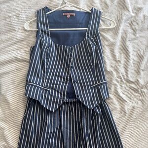 Bailey Rose XS dress set pinstripe
